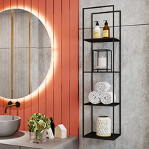 Wash stand metal shelf rack simple wall hanging multi-layer cosmetics toilet toilet bathroom storage rack