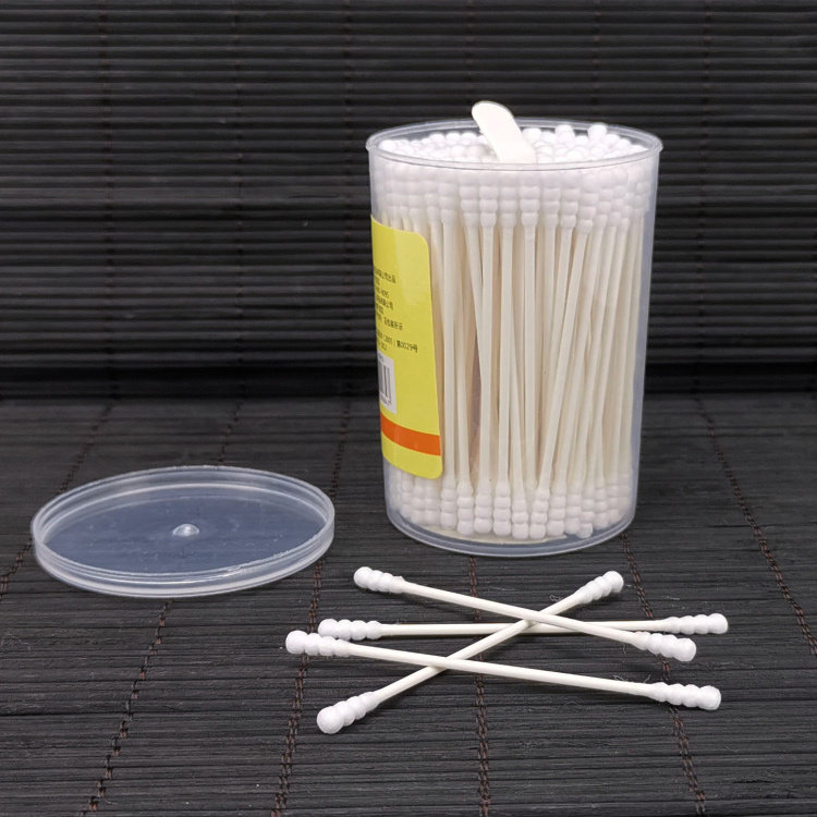 Newborn special cotton bar baby ultra-fine paper stick safe double head cotton bar baby to take nasal navel navel navel button ear clean