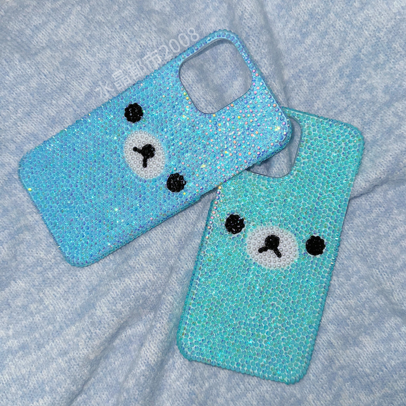Original Mint Green Light Blue Rilakkuma Couple Style Subculture Cute Nostalgic Y2K Shibuya Hot Girl Rhinestone Phone Case Hard Case Suitable for Apple Models and Android Models Original Mint Green Light Blue Rilakkuma Couple Style Subculture Cute Nostalgic Y2K Shibuya Hot Girl Rhinestone Phone Case Hard Case Suitable for Apple Models and Android Models
