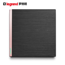 Rogrand switch socket panel Yiyuan brushed black 5 five five holes two or three plug wall power 86 type