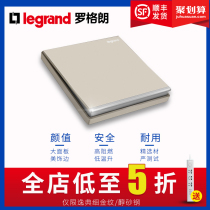 Legrand switch socket Shi Di Yi Jing porous five-hole wall power supply computer panel type 86 tcl Milan Gold