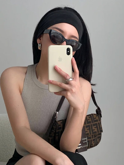 Black Sports Wide Headband for Women 2025 New American Style Daily Wear Headscarf Sweat-Absorbent Headband Hair Hoop All-Season Head Wrap