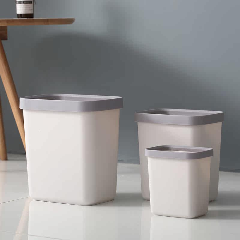 Nordic Trash Can Home Living Room Kitchen Large Number Hotel office Bedroom minimalist Makeup Room PAPER BASKET RECTANGULAR
