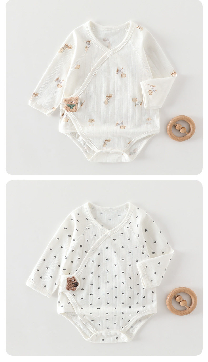 Baby Summer Romper Thin Style Newborn Clothing One-Piece Baby Pajamas Triangle Romper Pure Cotton Summer Outfit — 15