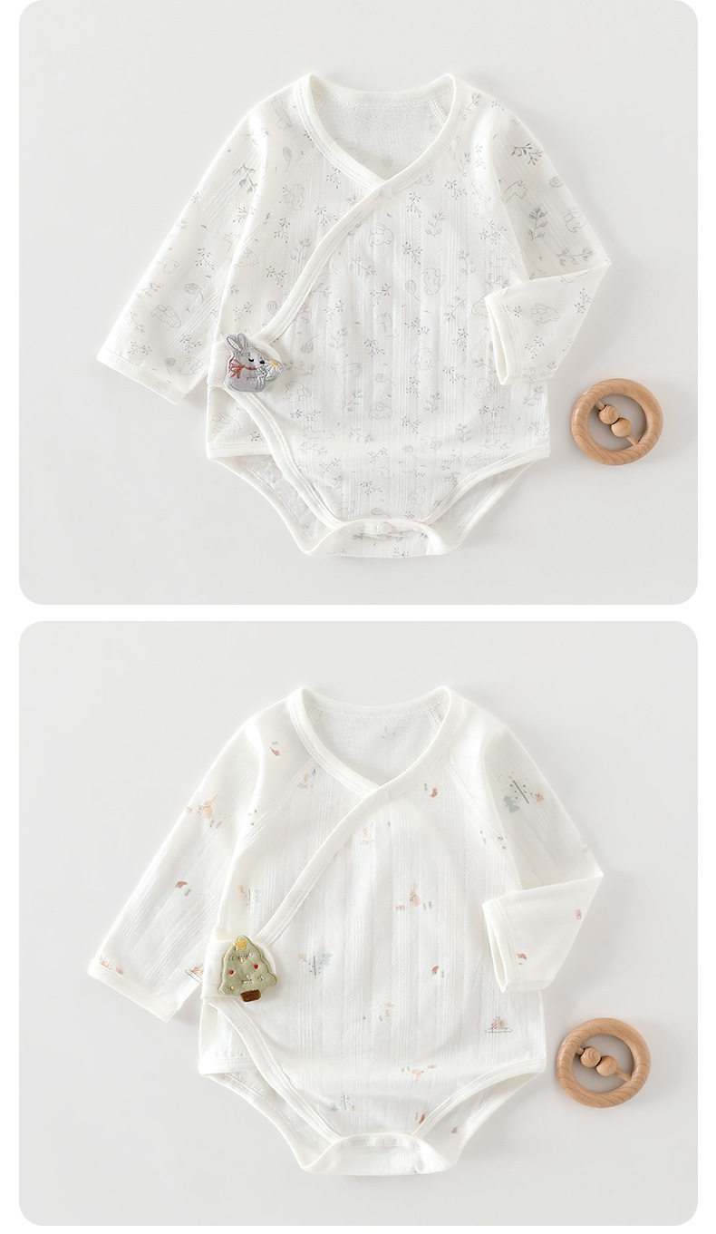 Baby Summer Romper Thin Style Newborn Clothing One-Piece Baby Pajamas Triangle Romper Pure Cotton Summer Outfit — 16
