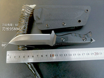 Black warrior wilderness survival knife outdoor knife wild self-defense high hardness straight knife hand-forged knife military fans