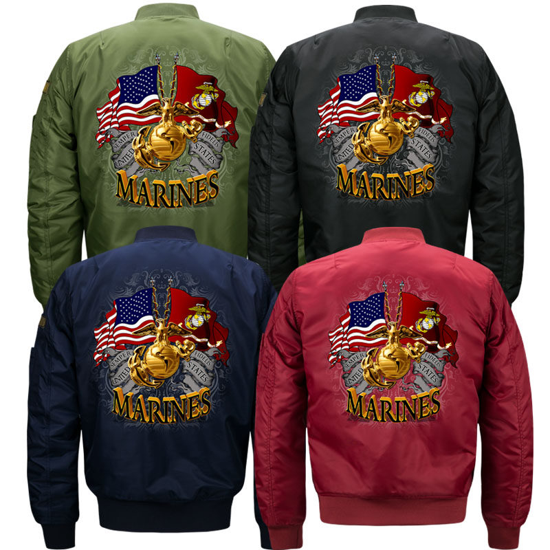 18 years new Ma1 Air Force flight jacket American Marines marines jacket ma-1 military fan male