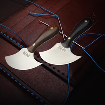 NirCHL cutting leather knife thin knife American semicircular knife leather DIY tool knife Bird knife can be pushed and pulled