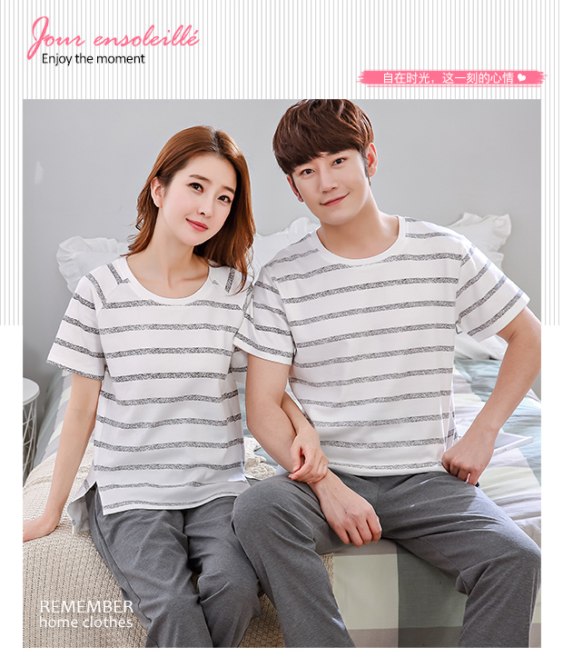 Mùa hè vài bộ đồ ngủ phụ nữ tay ngắn quần cotton phần mỏng giản dị kích thước lớn thoáng khí nam phục vụ nhà mùa hè hai mảnh đồ bộ đẹp