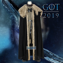 Manles Manles Sky Game of Thrones Season 8 Jon Snow cos clothing same cosplay costume
