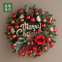 Jinghua Christmas Wreath 40-60cm Christmas Circle Nordic Style Christmas Wall Hanging Door Hanging Wall Hanging Christmas Decoration Door Decoration