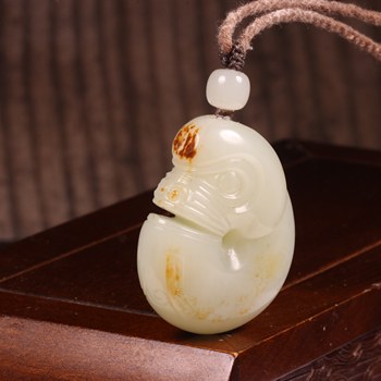 38g jade pig dragon jade pendant su gong xinjiang hotan jade seed material pendant single seed jade pendant men's and women's collection