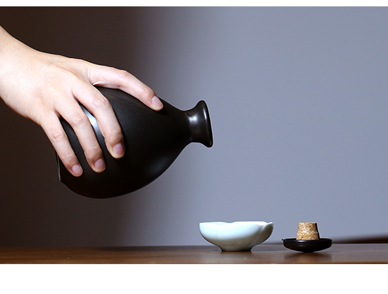 1 kg đen mờ mờ cổ gốm đất sét chai tay lấy rượu vang bình rượu đào hoa anh đào say rượu - Rượu vang ly rượu vang đỏ đẹp