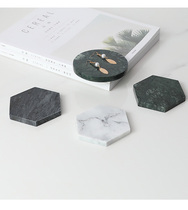 Nordic Retro Ancestral Mother Green Thickened Marble Tea Coffee Cup Mat Insulation Non-slip Table Cushion Tray Shooting Props