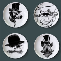 Rory Dobner cat disc blind box decorated disc wall disc hanging disc British artist fun animal ceramic dinner plate