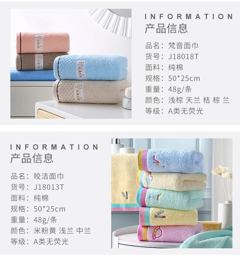 Yu Jie trẻ em phải đối mặt với khăn bông dễ thương phim hoạt hình nhà mềm bé bé mẫu giáo dành riêng chiếc khăn nhỏ - Khăn tắm / áo choàng tắm khăn tắm poemy