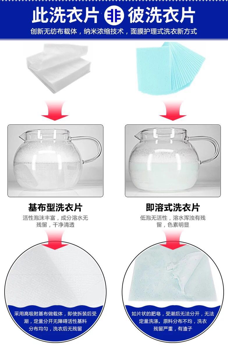 Giặt tẩy tập trung tấm nano Weiwei làm sạch không có chất huỳnh quang 30 miếng - Dịch vụ giặt ủi nước tẩy trắng javel