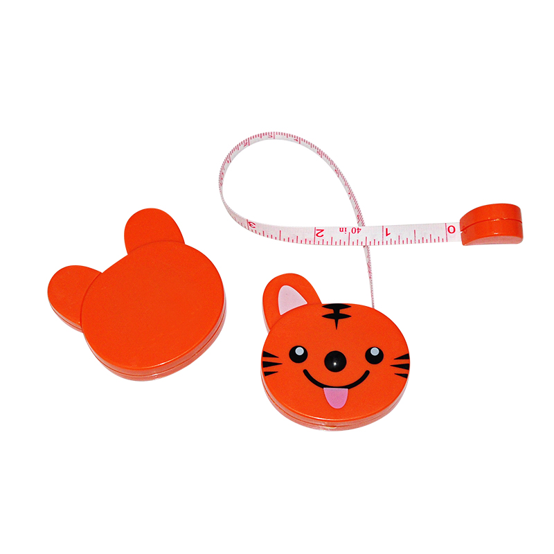 Cute animal Mini measuring tape measuring clothes size clothes waist circumference three-circumference ruler soft ruler small leather ruler 1 5 m 