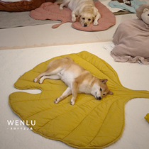 Ask the road leaves to fall on my feet Pets Multipurpose Pure Cotton Cowl Mat Pooch Kitty Mat Blanket Quilt