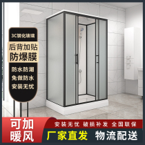 Overall shower room one-piece home shower room for small family type bathing room waterproof rectangular finished bathroom countryside
