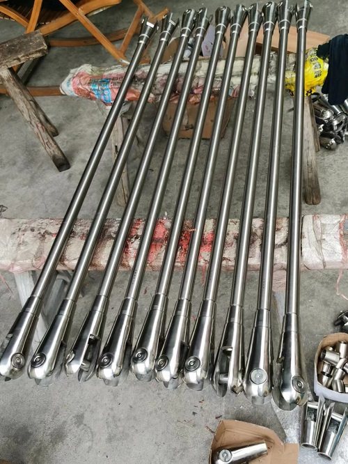 304 stainless steel tie rods, steel structure glass awning diagonal tie ...