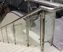 Glass stair handrail railing Stair stainless steel column Balcony glass guardrail 304 stainless steel column