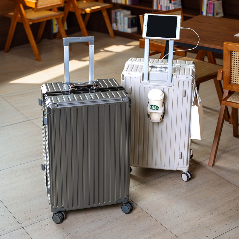 New Model Sanqiaokai Suitcase for Men, Thickened Large-Capacity Trolley Case with Three Locks, Multifunctional Password Box, Carry-On Suitcase for Women