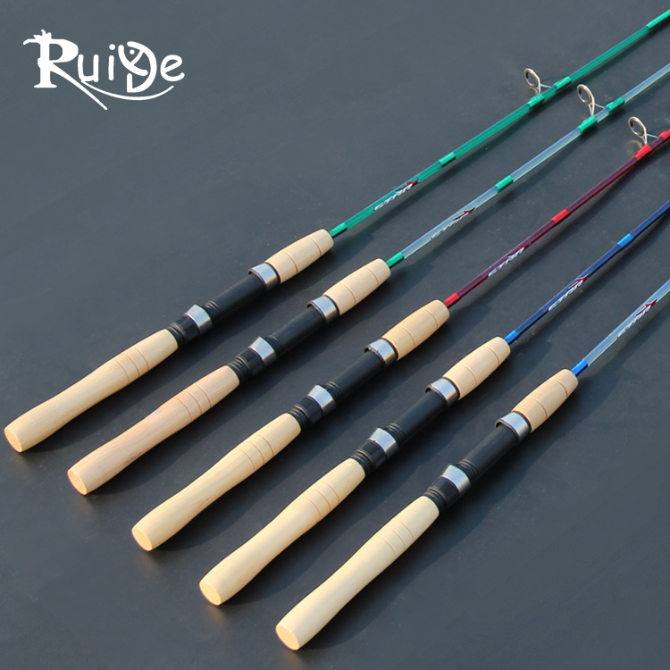 Factory direct sales 1 5 meters Makou universal Luya rod straight handle ultra-soft UL sea rod raft fishing rod Wooden handle solid fishing rod