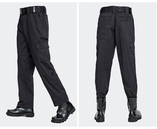 Black special service work clothes pants security special service pants spring and autumn winter training pants breathable duty uniform logo belt