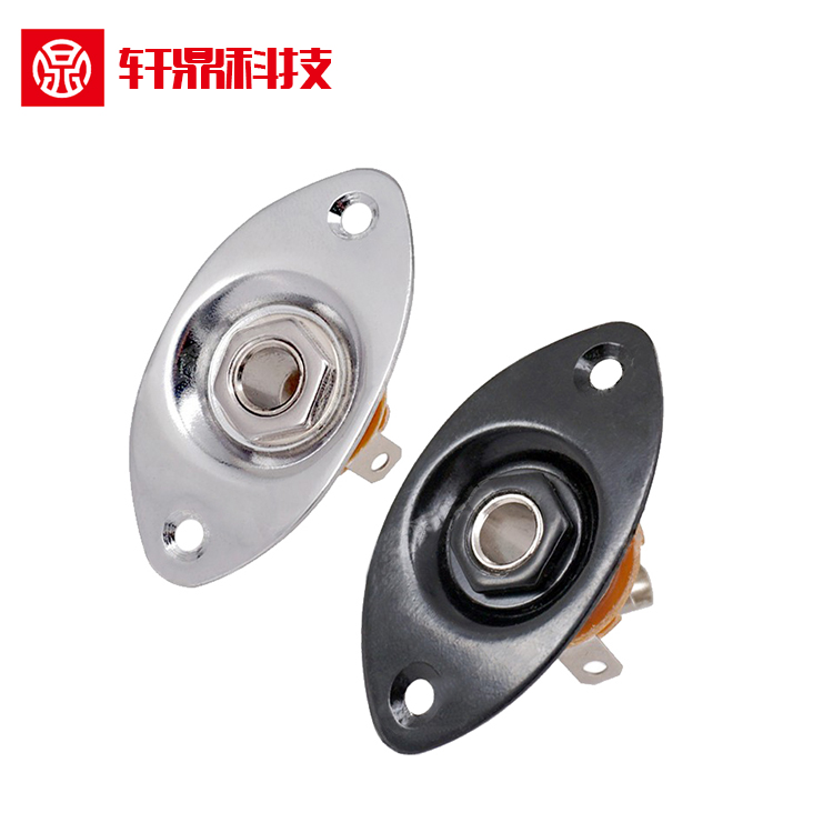 Electric guitar output jack Ibanze electric guitar I/O connector jack oval concave cat's eye socket