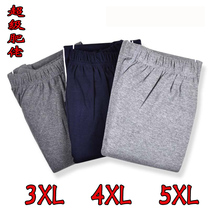 Mens autumn pants single cotton underpants plus fat big pants mens fat autumn pants fat brother cotton wool pants thick