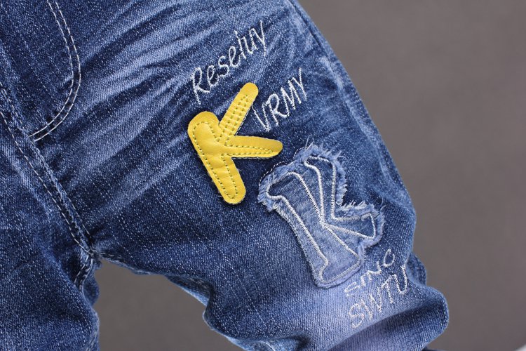 1-2-3-4-5-6 tuổi bé mùa xuân và mùa thu mẫu quần đơn bé trai quần jeans mỏng quần bé xuân quần áo trẻ sơ sinh