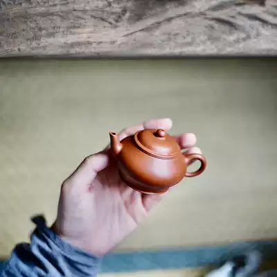 Taicu Lianhuatang Chaozhou Zhu mud Pete purple sand bubble teapot hand-drawn pot 80ml