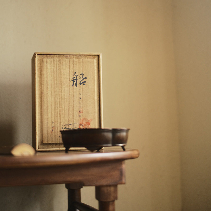 Early Lotus Hall hand-made copper pot Cheng Su Gong Copper Begonia tea plate pot Tuobu