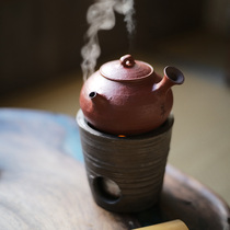 Taochu Lianhuatang Jingdezhen Songfeng House hand-made Jade book simmering alcohol stove cooking teapot Cheng Wei as side handle