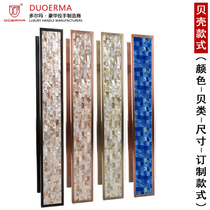 Beach resort hotel door shell handle red bronze Clubhouse Store carved pattern pearl black door handle