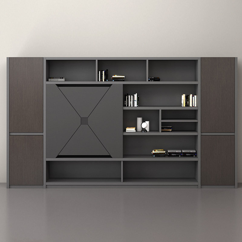 Boss Office File Cabinet Background Cabinet Office Archives Storage Wooden Book Cabinet Combined Office Furniture