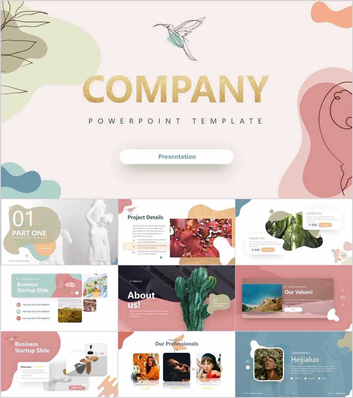 PPT模板 39套莫兰迪色系高级感精美设计PPT产品报告总结工作汇报  ppt模板高端文艺莫兰迪风动态简约清新大气ins风工作总结通用素材