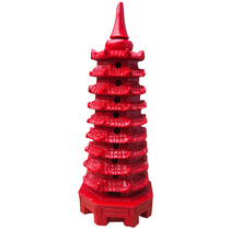 Cinnabar Wenchang Tower Ornament with Certificate