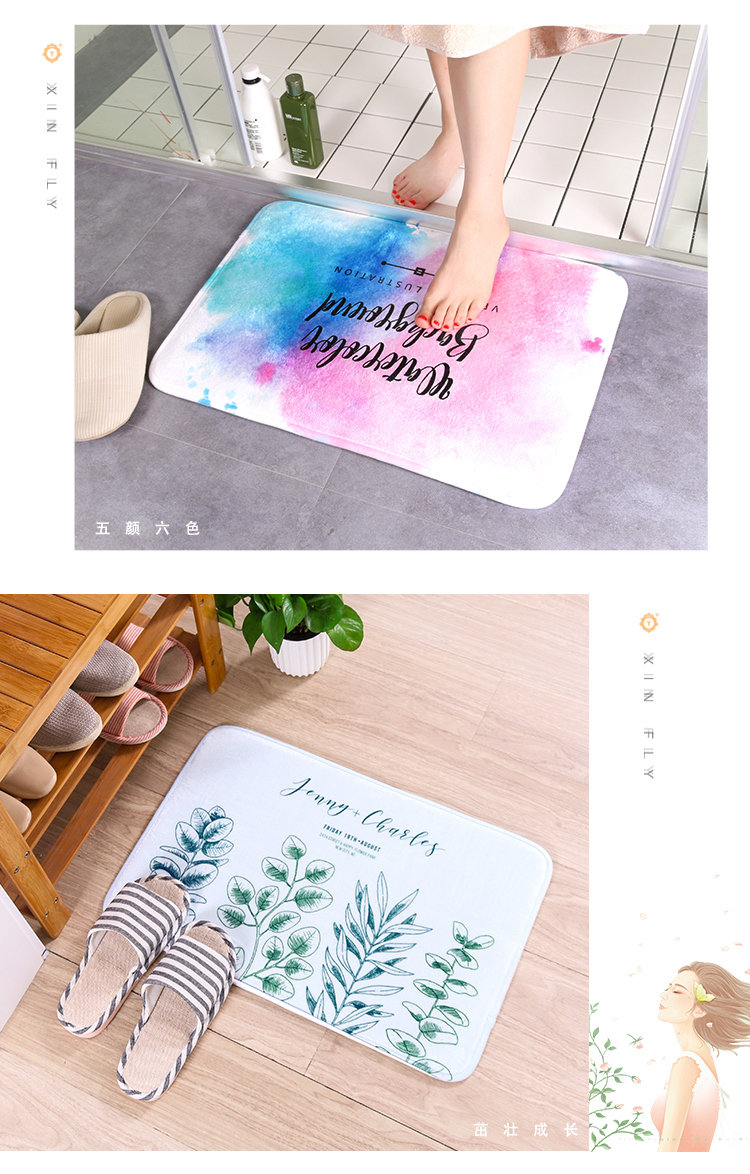 Cửa phòng tắm sàn nước thảm thảm sàn mat cửa mat phòng tắm nhà vệ sinh mat nhà bước mat thảm nhựa rối