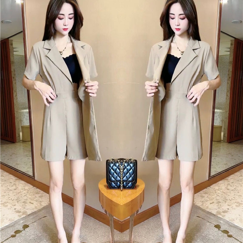 Trendy Fashion Jumpsuit for Women 2022 Summer New Style High-End Suit Waist-Cinching Slimming Jumpsuit Trendy