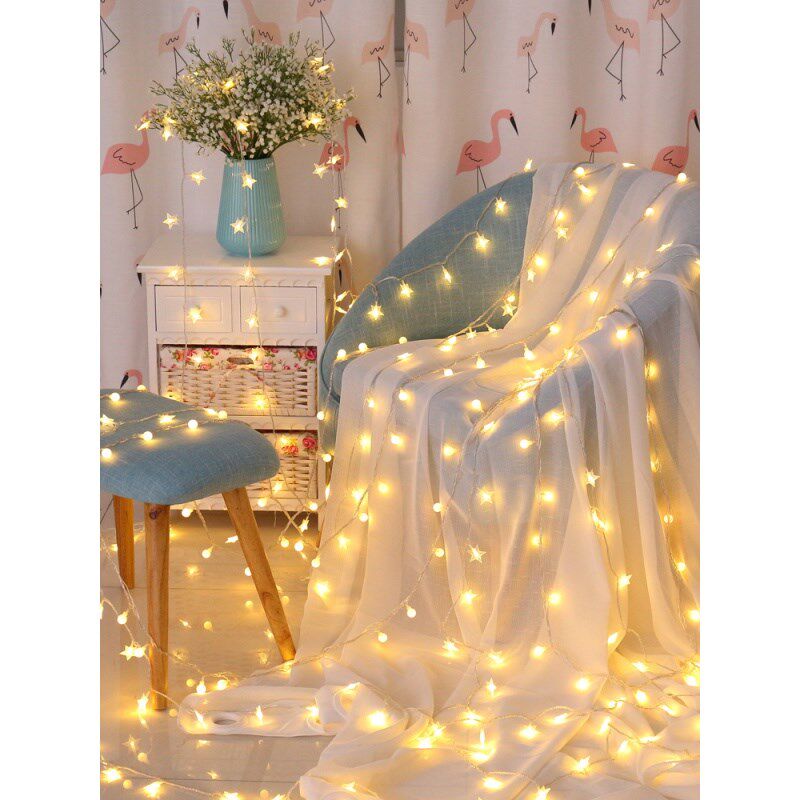 Net red decoration and other light curtains starry sky shake the same stars Festive Led Colorful outdoor waterproof outdoor