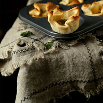 Creative solid color plain cotton linen Western food napkin mat fabric dining cloth food photography pose background cloth