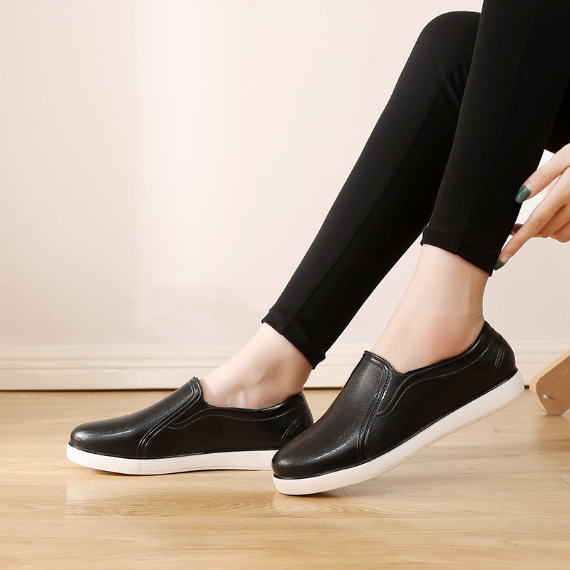 Low-cut shoes women's rain boots summer adult short tube pumps fashion all-match rain boots non-slip waterproof work shoes rubber shoes