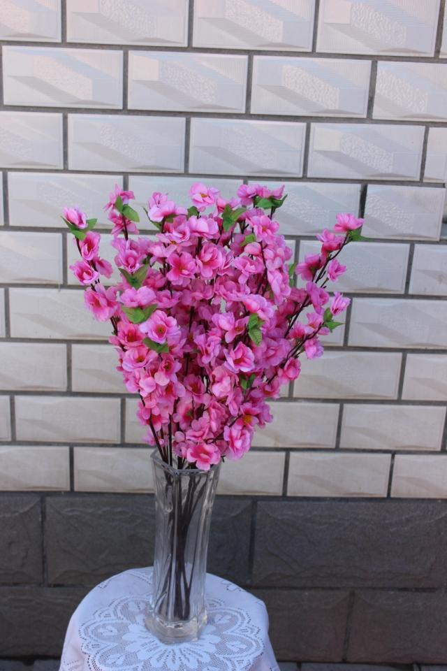 Mô phỏng hoa đào cành giả cành hoa khô cành hoa cắm đơn cành hoa anh đào phòng khách cành hoa mận hoa - Hoa nhân tạo / Cây / Trái cây lan giả