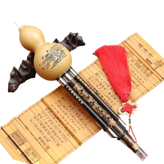 东云葫芦丝乐器演奏型天然葫芦老紫竹F调/G调葫芦丝（TZ-80）