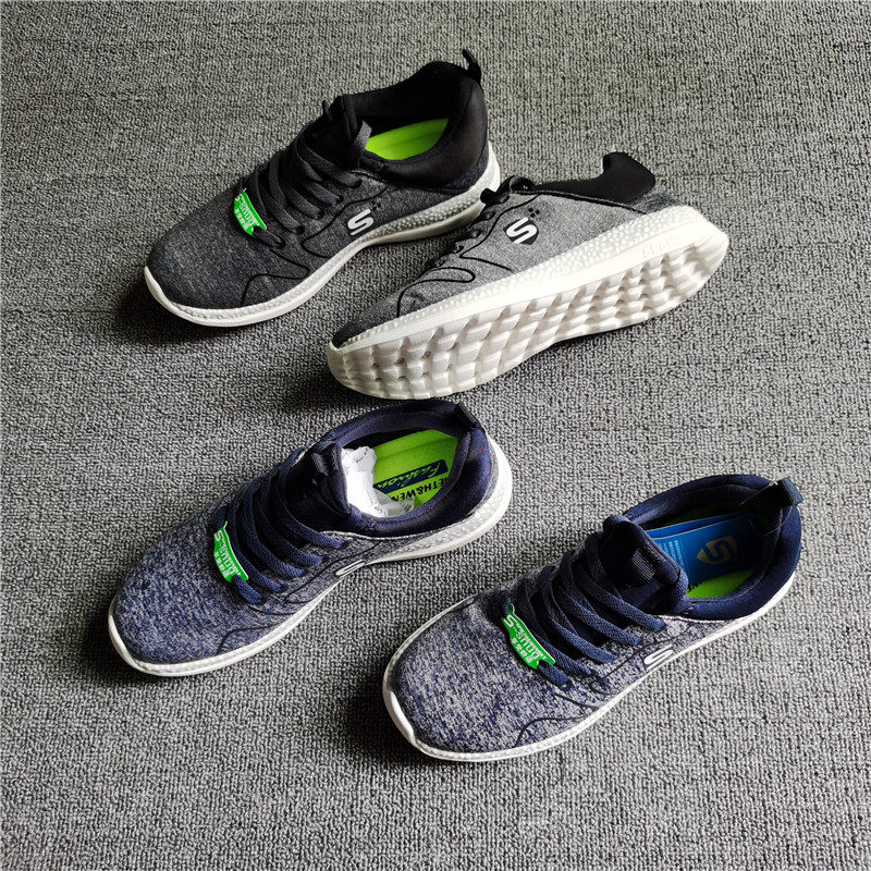 Foreign trade factory tail goods high-end leak detection men's one-footed casual sports shoes low-top breathable popcorn shock-absorbing running shoes