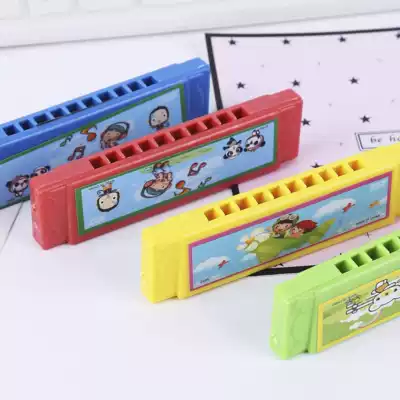 Children's five-hole double-row cartoon toy children's harmonica beginner musical instrument kindergarten boys and girls birthday gift