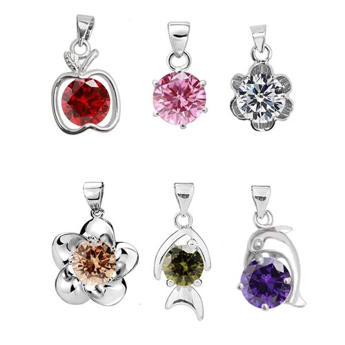 Бесплатная доставка цвета ожерелье Платиновая корейская версия серебряных ювелирных ювелирных украшений, восемь сердец, восемь бархатных подвесок