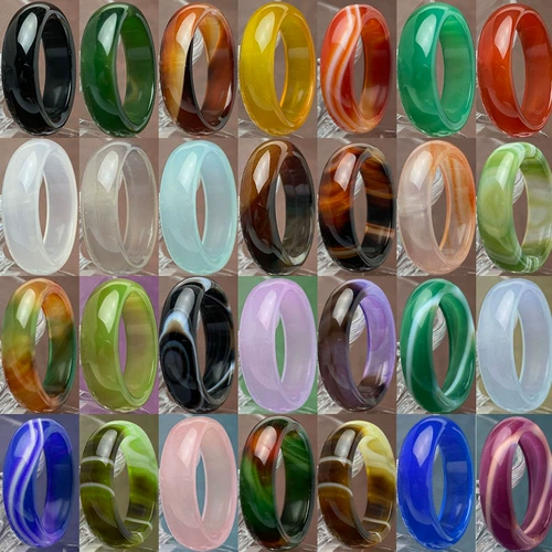 Ониксовое бирюзовое кольцо с камнем подходит для мужчин и женщин